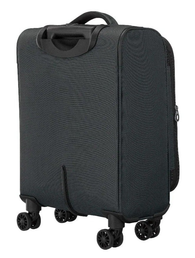 Wenger Beaumont Lite 57 Cm Small 4-Double Wheeled Softside Expandable Cabin Luggage Trolley - Black - Image 5